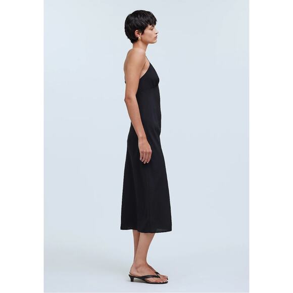 MADEWELL NWT The Layton Midi Slip Dress in Black // 2 - Picture 3 of 16